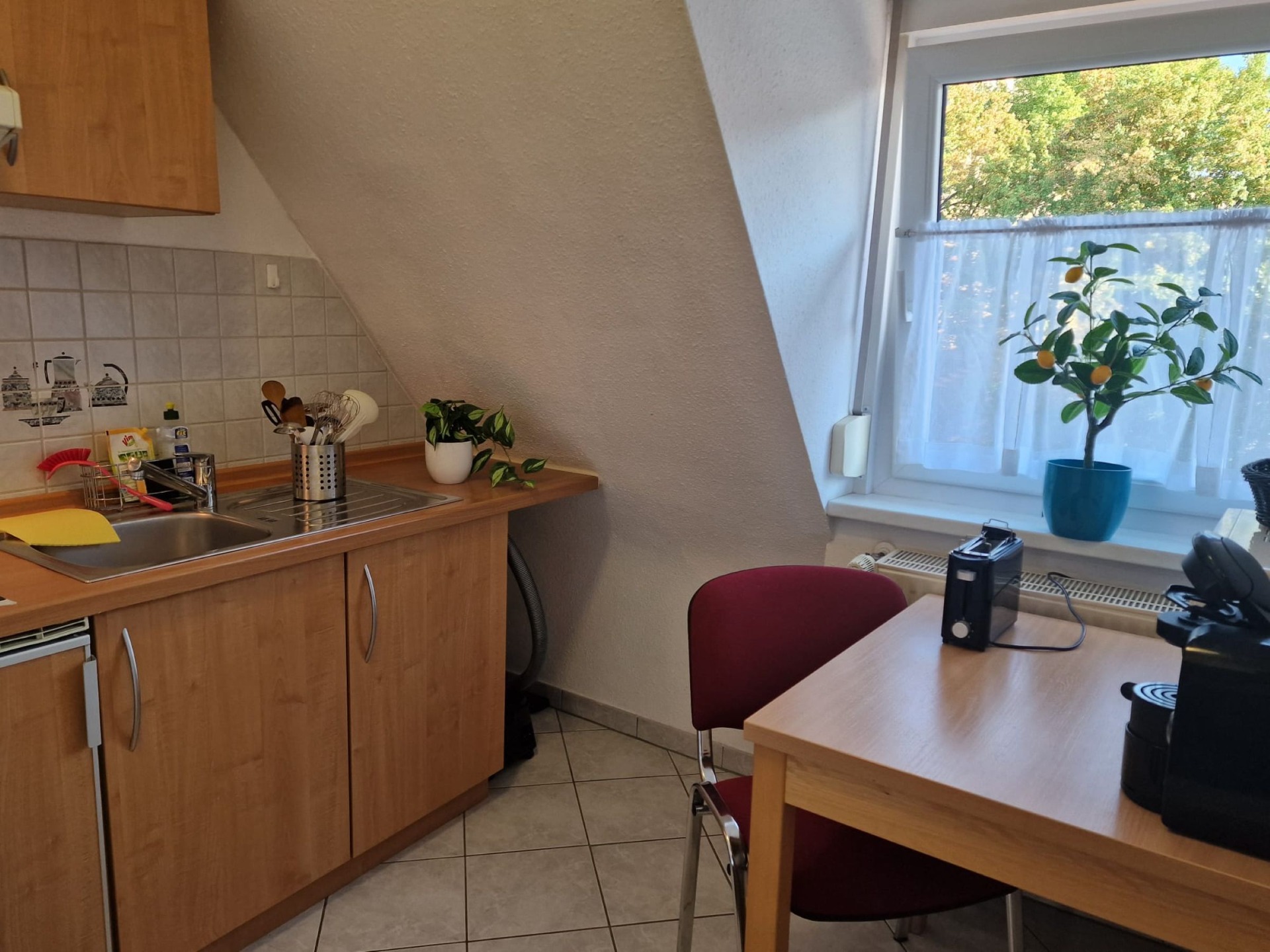 Studio apartment with kitchen